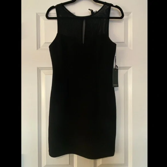 Forever 21 | Dresses | Forever 2 Black Bodycon Dress With Mesh Straps Nwt  Size M